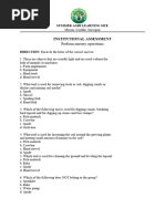 Institutional Assessment - Perform Nursery Operation ACP NC II