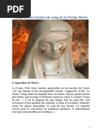 Chapelet Des Larmes de Sang de La Vierge Marie