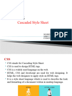 Cascaded Style Sheet: Vighnesh P Subject Matter Expert Ethnotech Academy