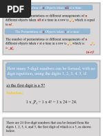 Permutation of Identical Objects and Circular Permutation