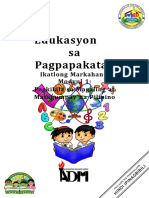 ESP6 - Module1 - Pagkilala Sa Magaling at Matagumpay Na Pilipino