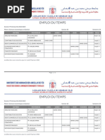 Emploi Du Temps - SEG - S4-1-1