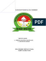 Bioteknologi Konvesional Dan Modern: Disusun Oleh: 1. Chessya Manuela Manulang 2. Lisnawati Alifah