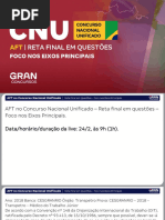 AFT No Concurso Nacional Unificado - Reta em Questões - 24.02 - Fernanda Rocha