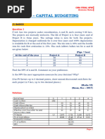 Capital Budgeting  