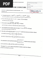 Mate - Info.ro.5645 Simulare Politehnica 2024 - Algebra Si Analiza Matematica