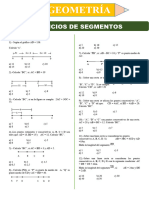 Ejercicios Segmentos - 3ro Sec