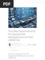 The New Requirements For Equipment Management in FSSC 22000 V.6 - LinkedIn