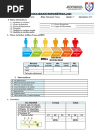 Ficha Bioantropométrica Secundaria