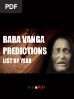 Baba Vanga Prediction List