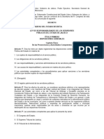 Ley de Responsabilidades de Los Servidores Públicos Del Estado de Jalisco