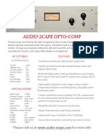 Opto Compressor One-Sheet