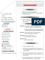 CV Et Lettre de Motivation Pfo