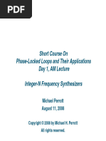 1 - Integer-N Frequency Synthesizers