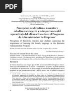 Percepción de Directivos, Docentes y Estudiantes Respecto A La Importancia...