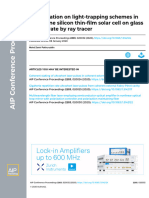 Investigation On Light-Trapping Schemes in Crystalline Silicon Thin-Film Solar Cell On Glass Superstrate by Ray Tracer