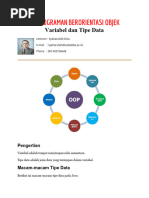 #3 Variabel&Type Data