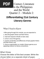 21st Century Lit - Quarter 2 - Module 2