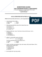 Soal Semester Genap Kelas Viii