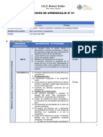 FORMATO SESIÓN DE APRENDIZAJE 6to de Primaria 2024