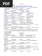 Multiple Choice E7 (Unit 7-12)