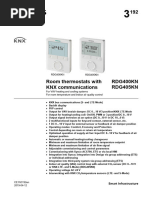 RDG405KN Room Thermostats With KNX Communications