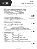 Thk2e BrE L2 Final Test Standard