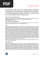 Olojo, Oludare Jethro (PHD) : DOI: 10.5281/zenodo.10616816