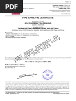 Has Been Renewed On 17 Jan 2024 For Information Only: Type Approval Certificate