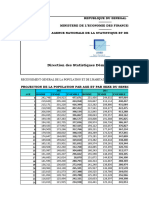 Projection-Population de 2013 - Age-Sexe - Par Regions - 2013-2025