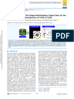 Khare Et Al 2018 Brightly Fluorescent Zinc Doped Red Emitting Carbon Dots For The Sunlight Induced Photoreduction of