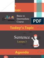 Lecture 3 - Interrogative & Negative Sentence