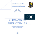 Alteraciones Nutricionales Pediatría