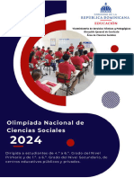 Contenidos. Olimpiada Nacional de Ciencias Sociales 2024