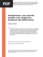 Sardar, Brian (2021) - Autolesiones Una Solución Posible A Las Exigencias Psíquicas Del Adolescente