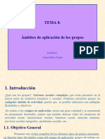 Tema 8. Ámbitos de Aplicación de Los Grupos.