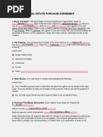 Sweet Home Real Estate Purchase Agreement 2024 Signed Signed