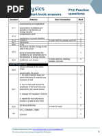 AQA Physics P12 Practice Answers