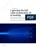 Capturing The Full Value of Generative Ai in Banking