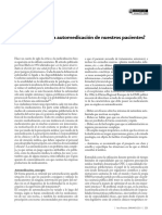 ¿Cómo Mejorar La Automedicación de Nuestros Pacientes?: Editorial