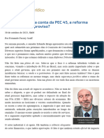 ConJur - Quem Vai Pagar A Conta Da PEC 45, A Reforma Do Improviso