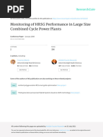 Monitoring of HRSG Performance in Large Gas Power Plant