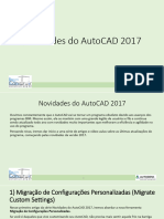 Novidades AutoCAD 2017 e 2018