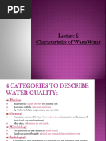 Characteristics of Waste Water