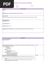 Inquiry Unit Planning Template