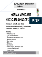 NMX C 460 Onncce 2009