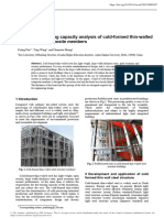 Design and Bearing Capacity Analysis of Cold-Forme