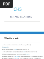 Set and Relations