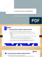 Penjelasan Esai Agenda Pka