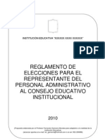 Reglamento de Elecciones CONEI-Administrativos